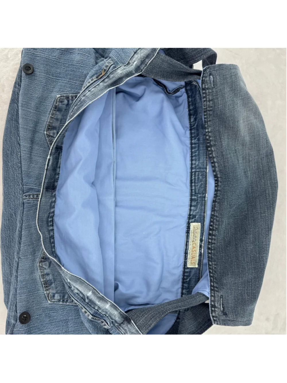 Handmade Upcycled Denim Jeans Large Hobo Tote Bag Cabelas Boho Grunge
